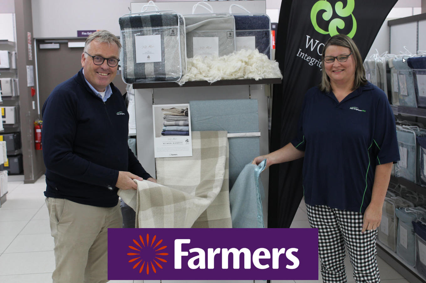 Lambswool blankets mark Farmers becoming first local Wool